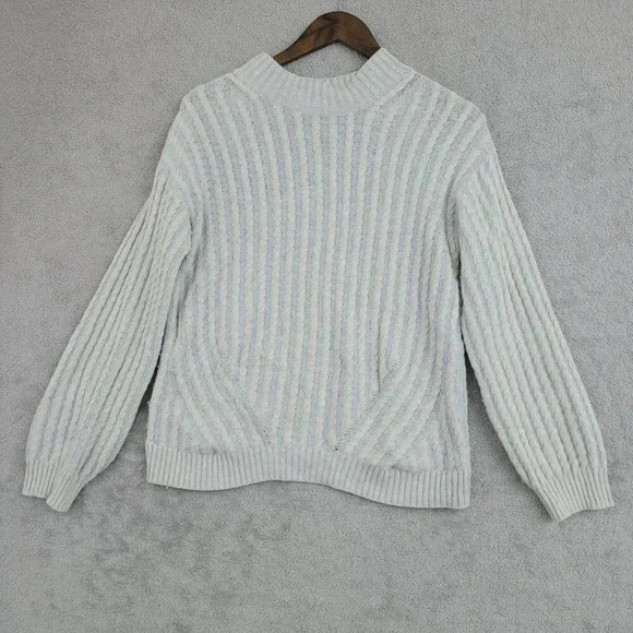 Lineamaglia Wool Cashmere Blend Made in Italy Crew neck Sweater L Women's  6CT - Picture 1 of 7